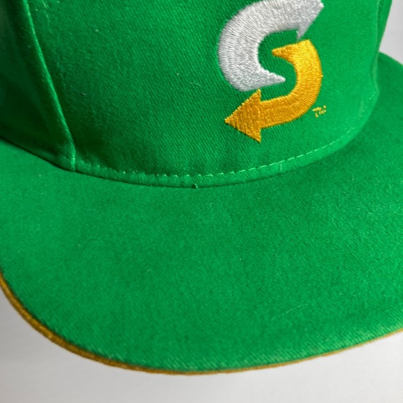 Subway Restaurant Cap Hat Green Yellow Logo‎ SnapBack Employee Sandwich Worker - Picture 5 of 16